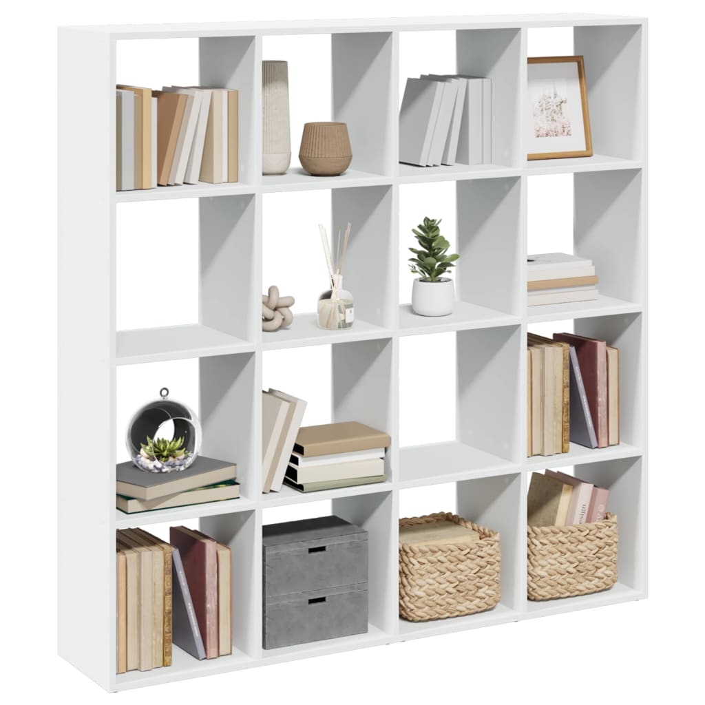 Boekenkast 137,5x29x137,5 cm bewerkt hout wit is nu te koop bij PeponiXL, paradijselijk wonen!