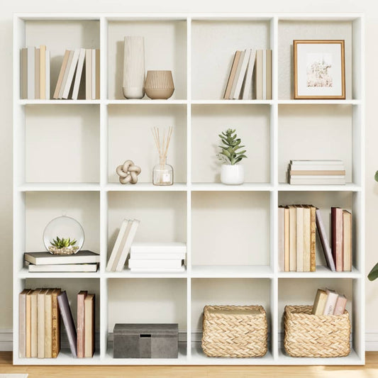 Boekenkast 137,5x29x137,5 cm bewerkt hout wit is nu te koop bij PeponiXL, paradijselijk wonen!