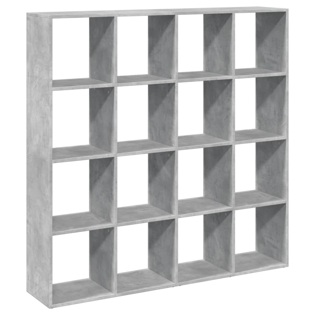 Boekenkast 137,5x29x137,5 cm bewerkt hout betongrijs is nu te koop bij PeponiXL, paradijselijk wonen!