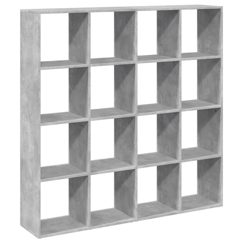 Boekenkast 137,5x29x137,5 cm bewerkt hout betongrijs is nu te koop bij PeponiXL, paradijselijk wonen!