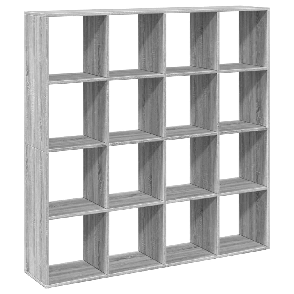 Boekenkast 137,5x29x137,5 cm bewerkt hout grijs sonoma eiken is nu te koop bij PeponiXL, paradijselijk wonen!