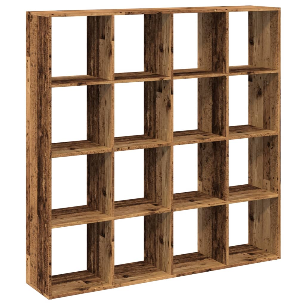 Boekenkast 137,5x29x137,5 cm bewerkt hout oud houtkleurig is nu te koop bij PeponiXL, paradijselijk wonen!