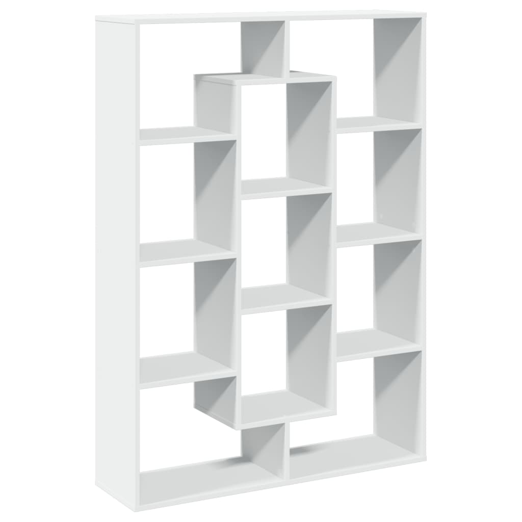 Boekenkast 102x29x143 cm bewerkt hout wit is nu te koop bij PeponiXL, paradijselijk wonen!