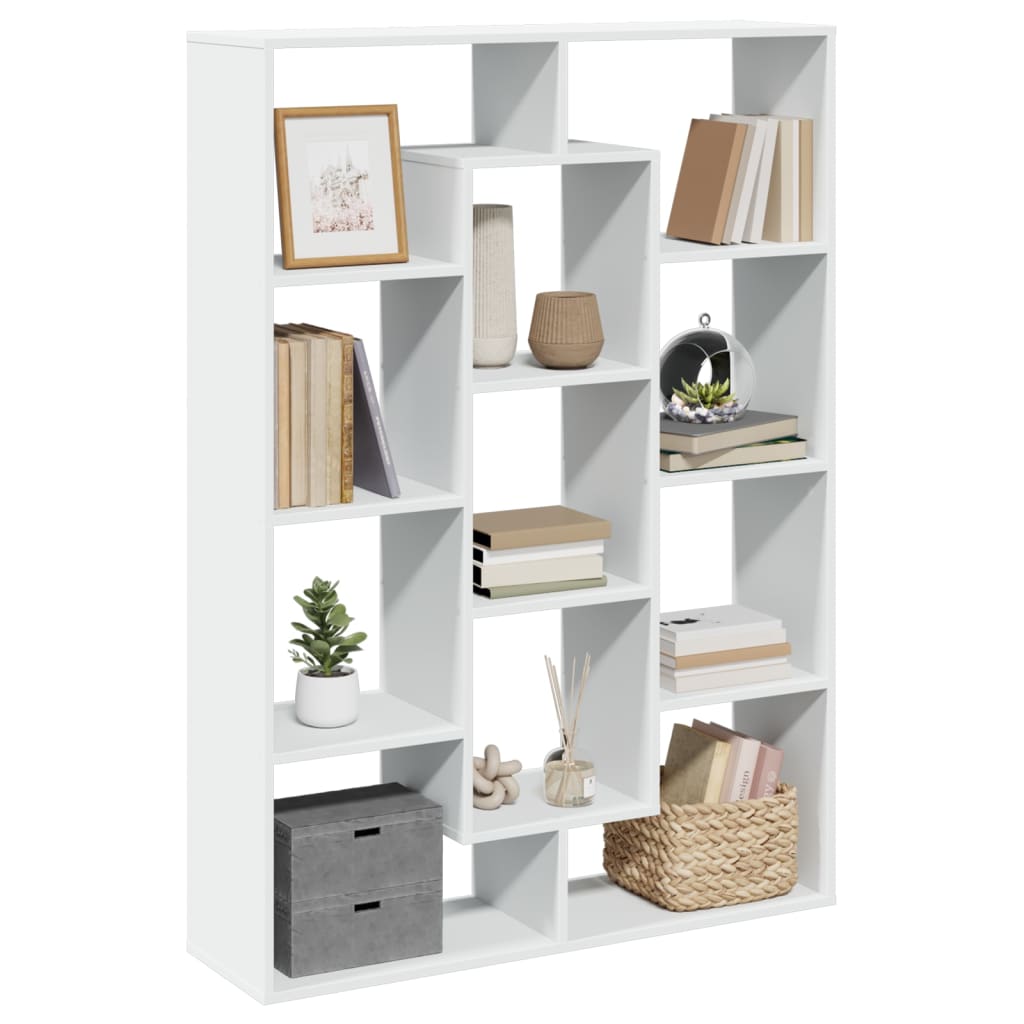 Boekenkast 102x29x143 cm bewerkt hout wit is nu te koop bij PeponiXL, paradijselijk wonen!