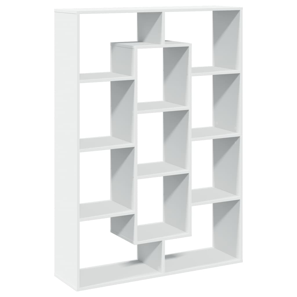 Boekenkast 102x29x143 cm bewerkt hout wit is nu te koop bij PeponiXL, paradijselijk wonen!