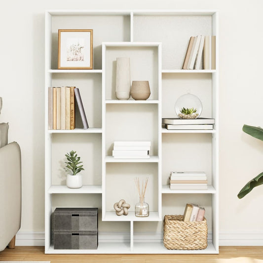 Boekenkast 102x29x143 cm bewerkt hout wit is nu te koop bij PeponiXL, paradijselijk wonen!