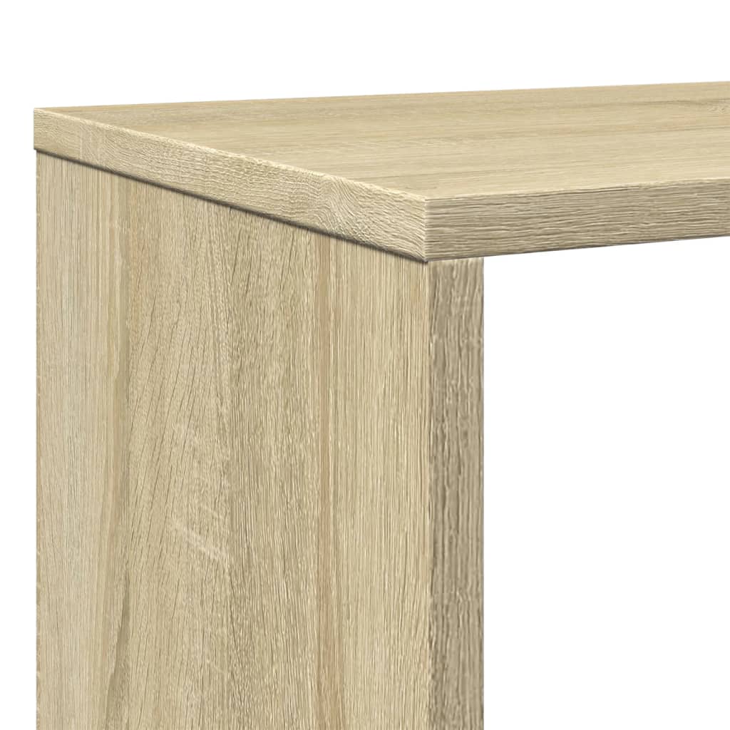 Boekenkast 102x29x143 cm bewerkt hout sonoma eikenkleurig is nu te koop bij PeponiXL, paradijselijk wonen!