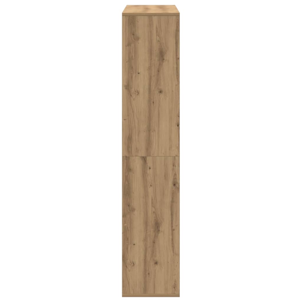 Boekenkast 102x29x143 cm bewerkt hout artisanaal eikenkleur is nu te koop bij PeponiXL, paradijselijk wonen!