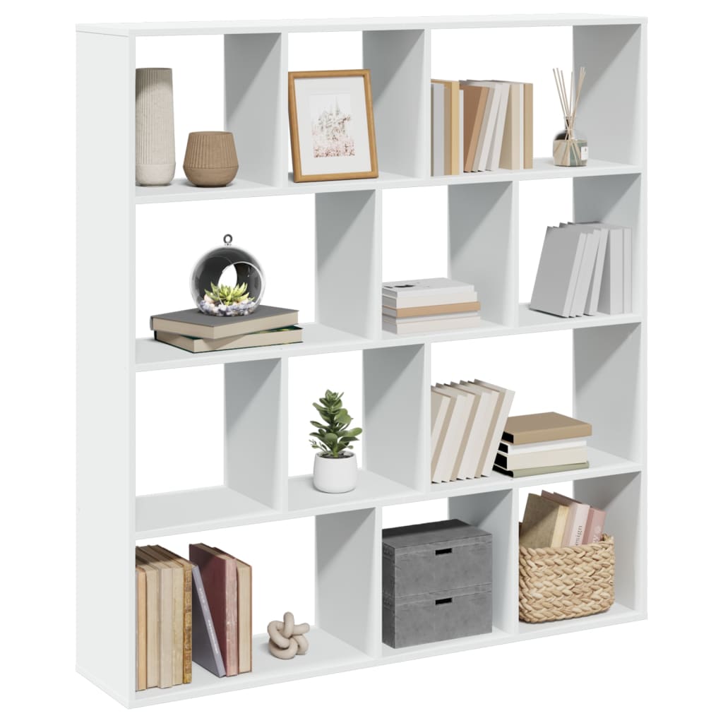 Boekenkast 132x29x141,5 cm bewerkt hout wit is nu te koop bij PeponiXL, paradijselijk wonen!