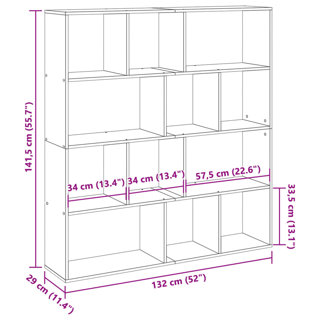 Boekenkast 132x29x141,5 cm bewerkt hout wit is nu te koop bij PeponiXL, paradijselijk wonen!
