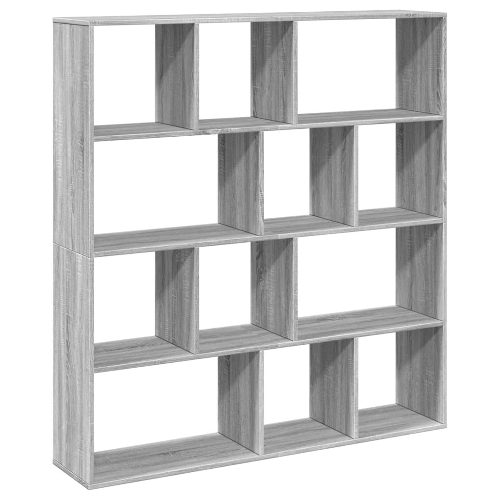 Boekenkast 132x29x141,5 cm bewerkt hout grijs sonoma eiken is nu te koop bij PeponiXL, paradijselijk wonen!