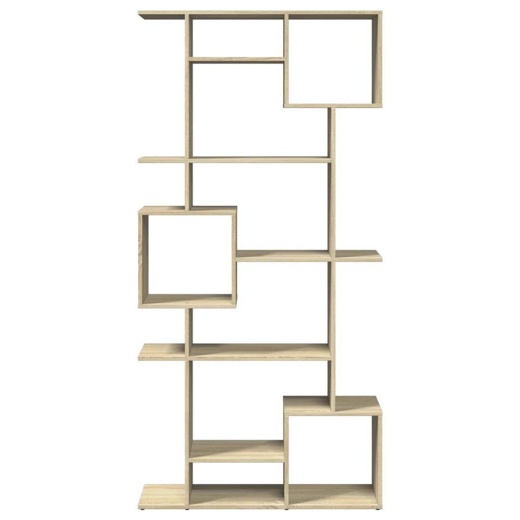 Boekenkast 92x29x188 cm bewerkt hout sonoma eikenkleurig is nu te koop bij PeponiXL, paradijselijk wonen!