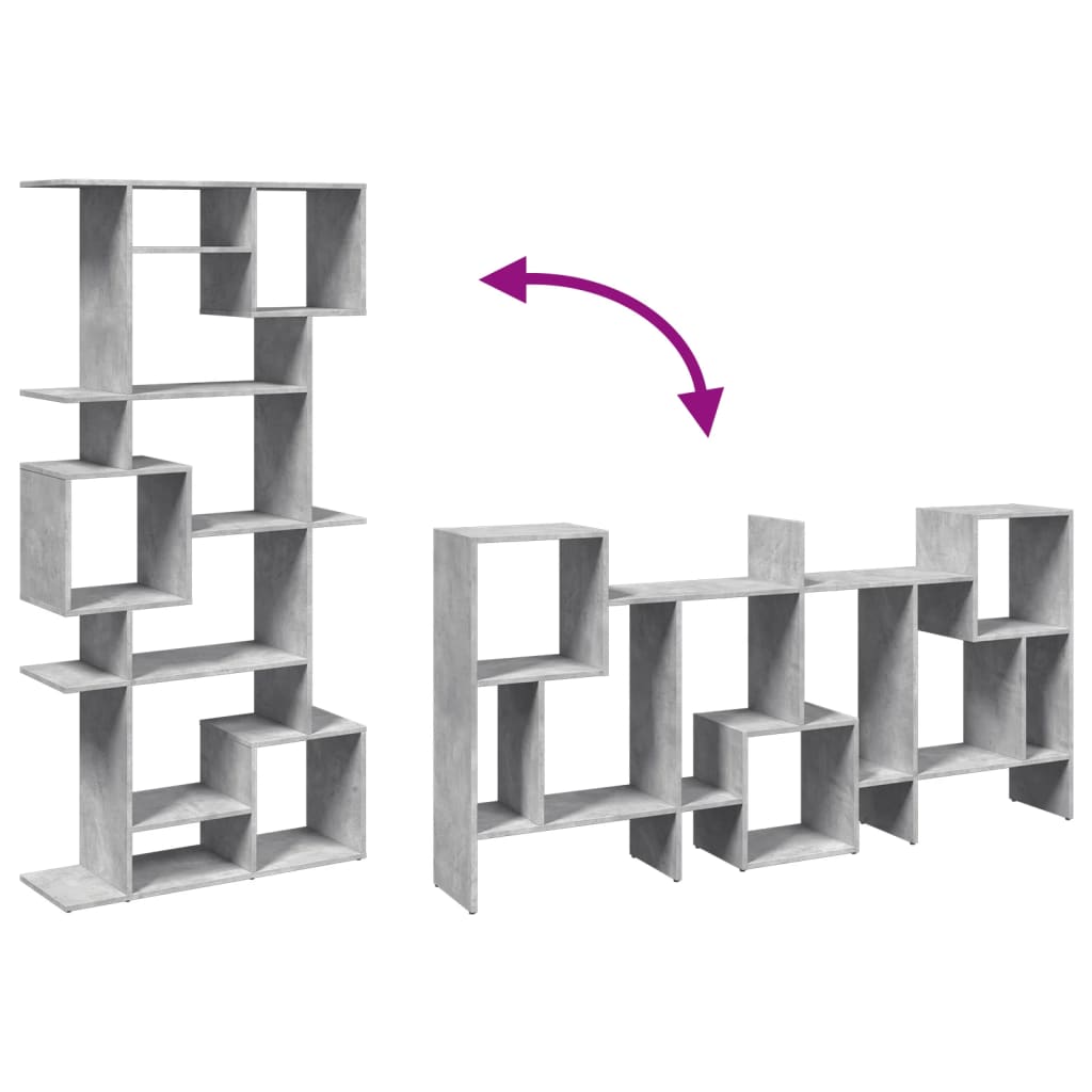 Boekenkast 92x29x188 cm bewerkt hout betongrijs is nu te koop bij PeponiXL, paradijselijk wonen!