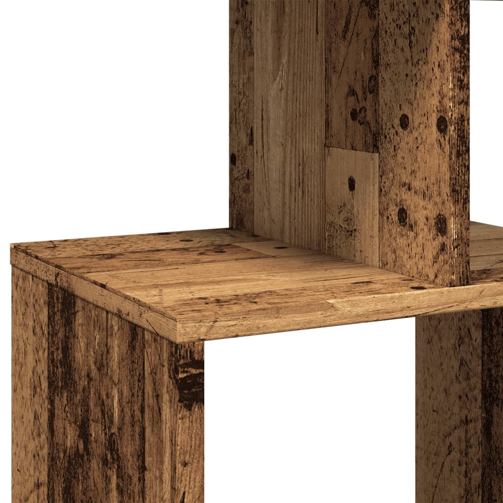 Boekenkast 92x29x188 cm bewerkt hout oud houtkleurig is nu te koop bij PeponiXL, paradijselijk wonen!