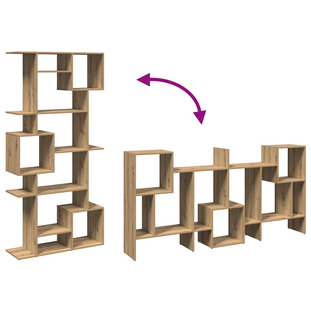 Boekenkast 92x29x188 cm bewerkt hout artisanaal eikenkleur is nu te koop bij PeponiXL, paradijselijk wonen!