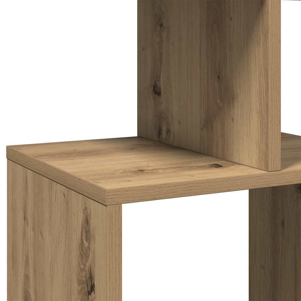 Boekenkast 92x29x188 cm bewerkt hout artisanaal eikenkleur is nu te koop bij PeponiXL, paradijselijk wonen!