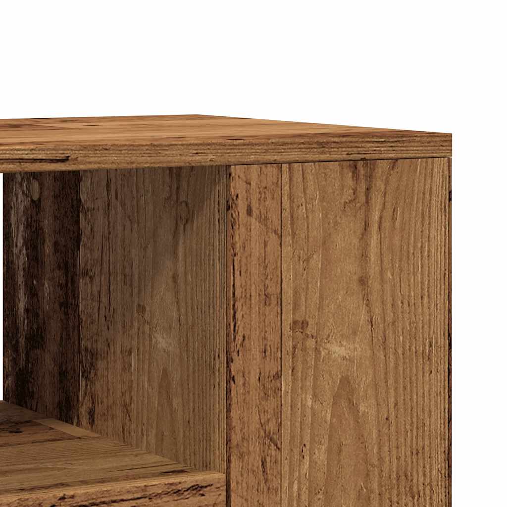 Tv-meubel met wielen 102x34,5x43 cm bewerkt hout oud hout is nu te koop bij PeponiXL, paradijselijk wonen!