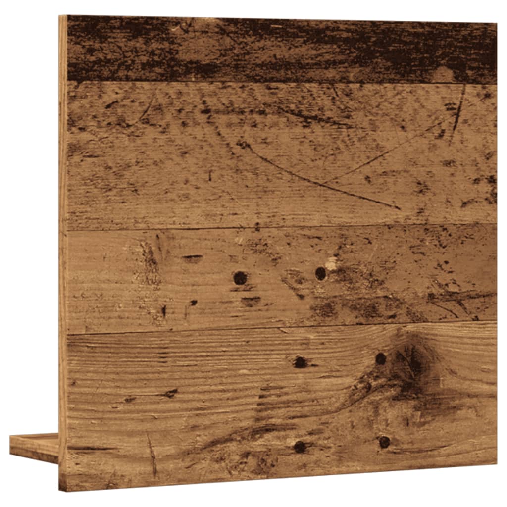 Badkamerspiegelkast 40x11x37 cm bewerkt hout oud houtkleurig is nu te koop bij PeponiXL, paradijselijk wonen!