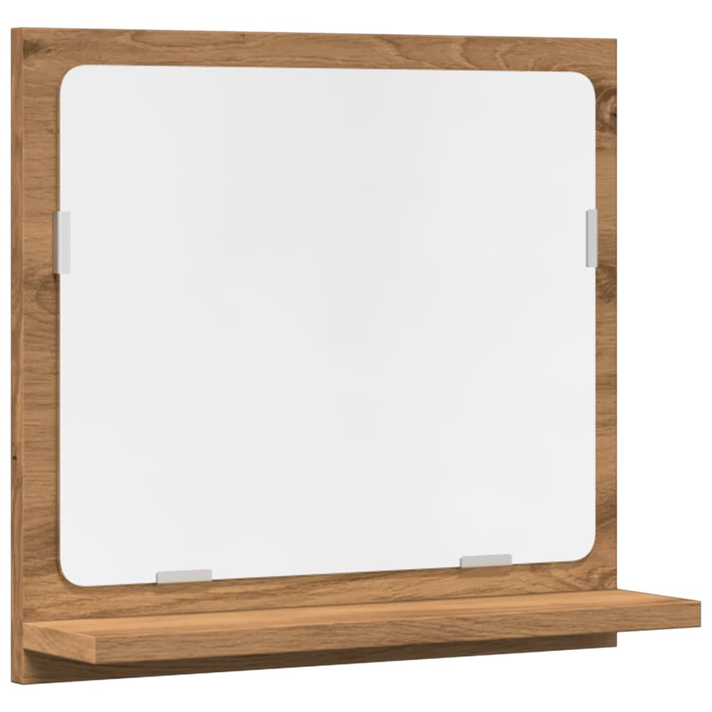 Badkamerspiegelkast 40x11x37 cm bewerkt hout artisanaal eiken is nu te koop bij PeponiXL, paradijselijk wonen!