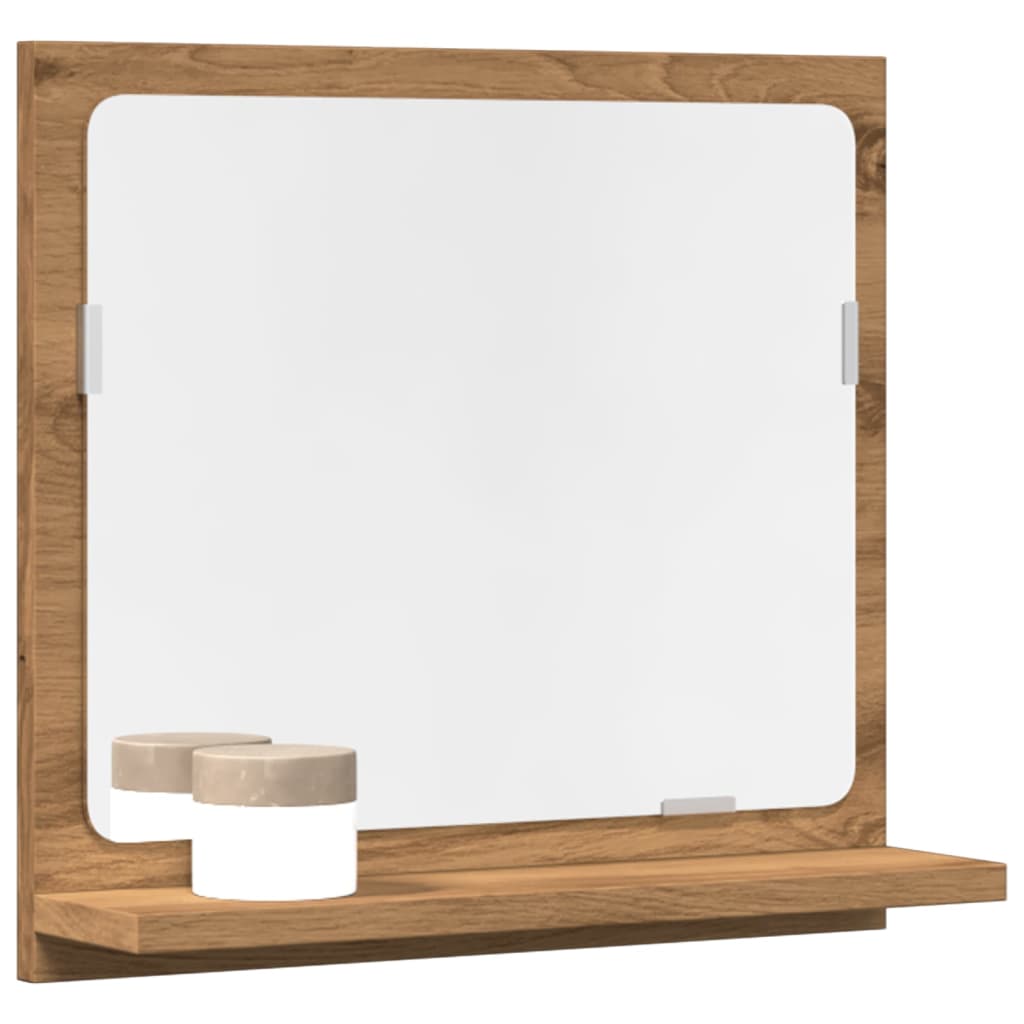 Badkamerspiegelkast 40x11x37 cm bewerkt hout artisanaal eiken is nu te koop bij PeponiXL, paradijselijk wonen!