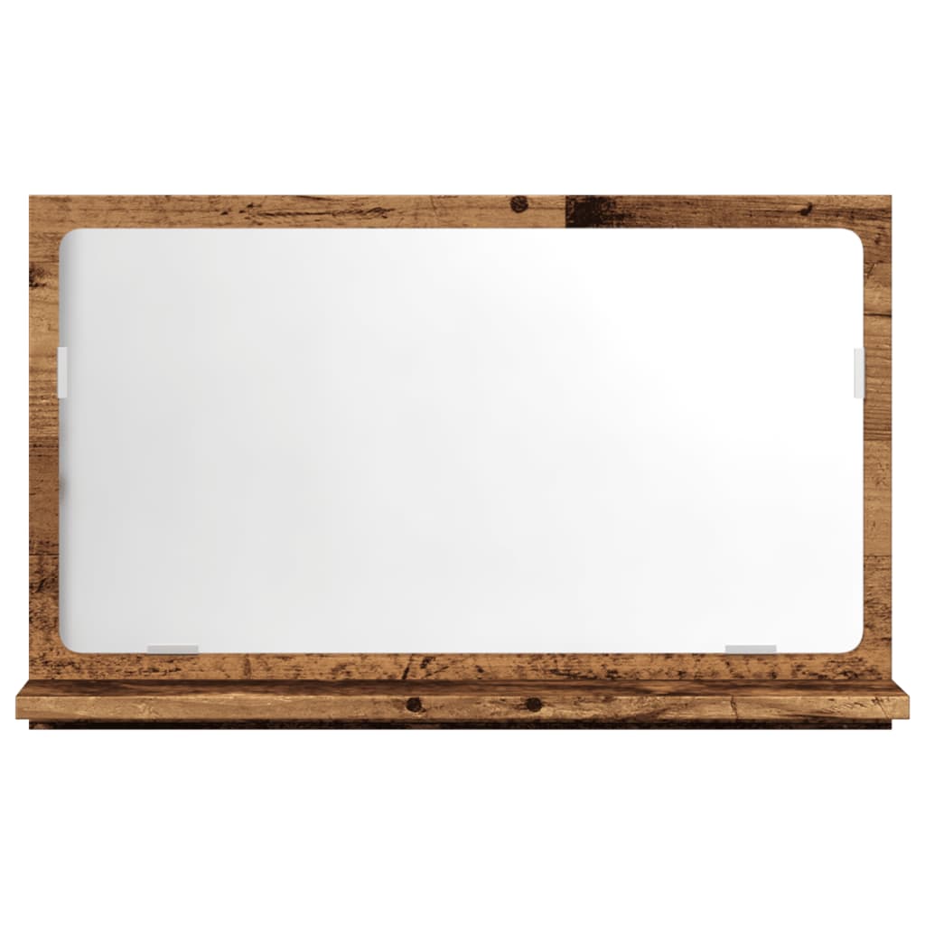 Badkamerspiegelkast 60x11x37 cm bewerkt hout oud houtkleurig is nu te koop bij PeponiXL, paradijselijk wonen!