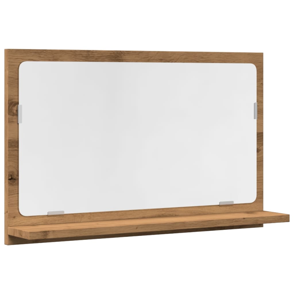 Badkamerspiegelkast 60x11x37 cm bewerkt hout artisanaal eiken is nu te koop bij PeponiXL, paradijselijk wonen!