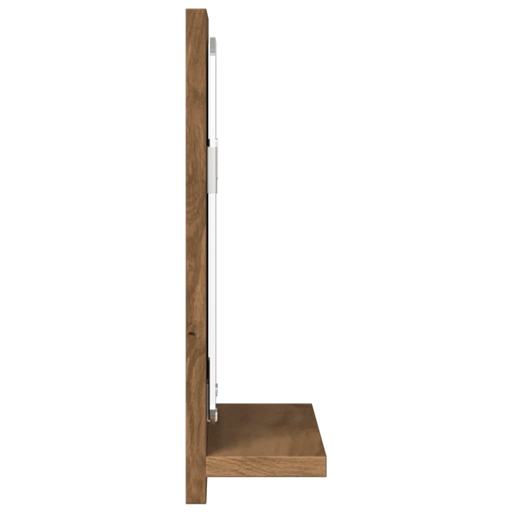 Badkamerspiegelkast 60x11x37 cm bewerkt hout artisanaal eiken is nu te koop bij PeponiXL, paradijselijk wonen!