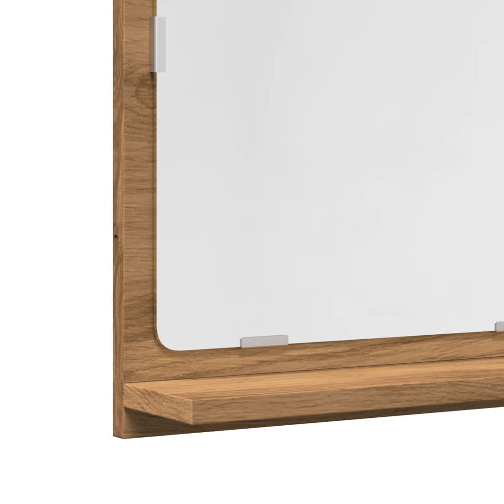 Badkamerspiegelkast 60x11x37 cm bewerkt hout artisanaal eiken is nu te koop bij PeponiXL, paradijselijk wonen!