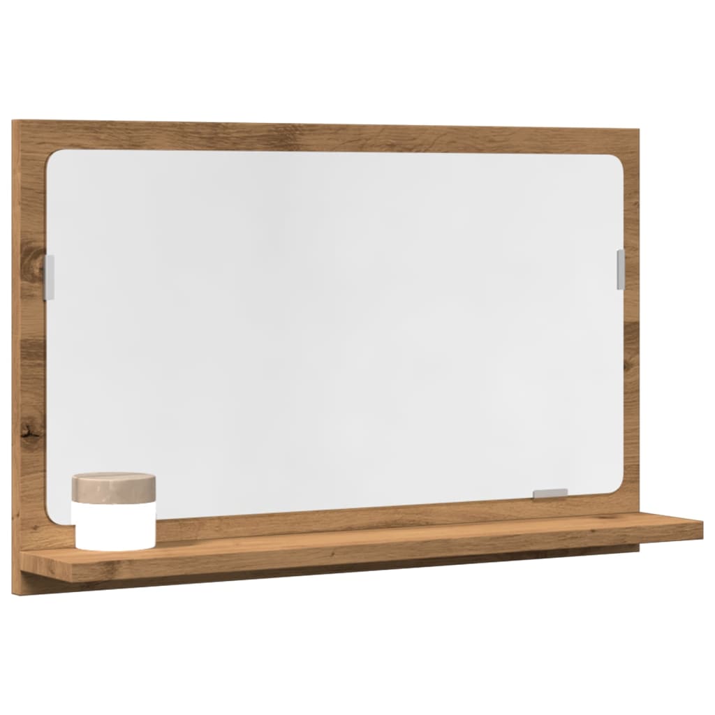 Badkamerspiegelkast 60x11x37 cm bewerkt hout artisanaal eiken is nu te koop bij PeponiXL, paradijselijk wonen!