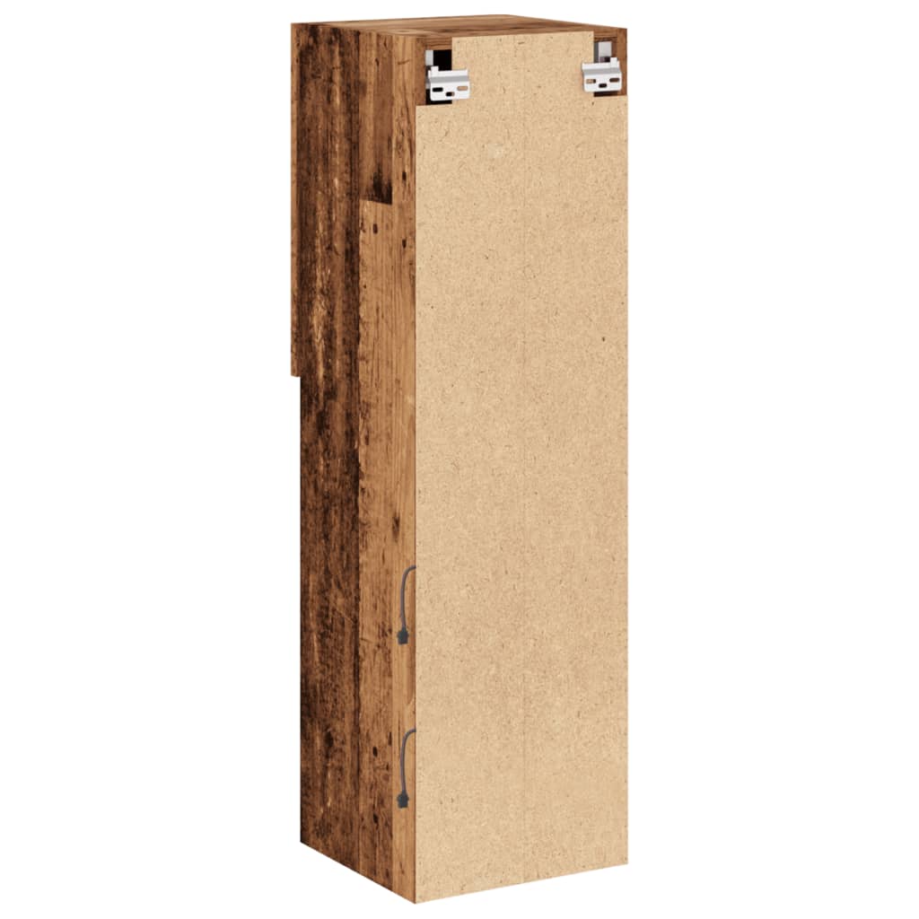 Tv-meubel met LED-verlichting 30,5x30x102 cm oud houtkleurig is nu te koop bij PeponiXL, paradijselijk wonen!