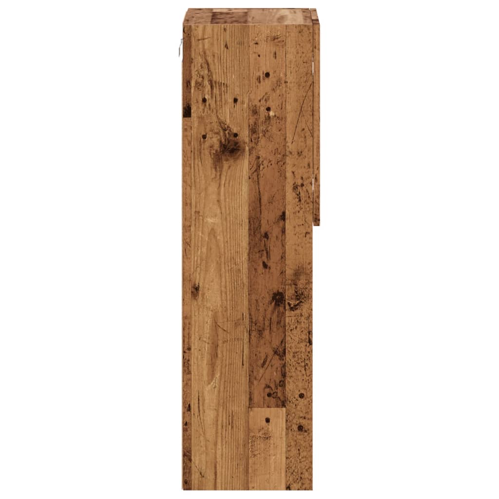 Tv-meubels met LED-verlichting 2 st 30,5x30x102 cm oud hout is nu te koop bij PeponiXL, paradijselijk wonen!