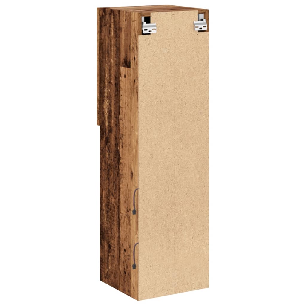 Tv-meubels met LED-verlichting 2 st 30,5x30x102 cm oud hout is nu te koop bij PeponiXL, paradijselijk wonen!