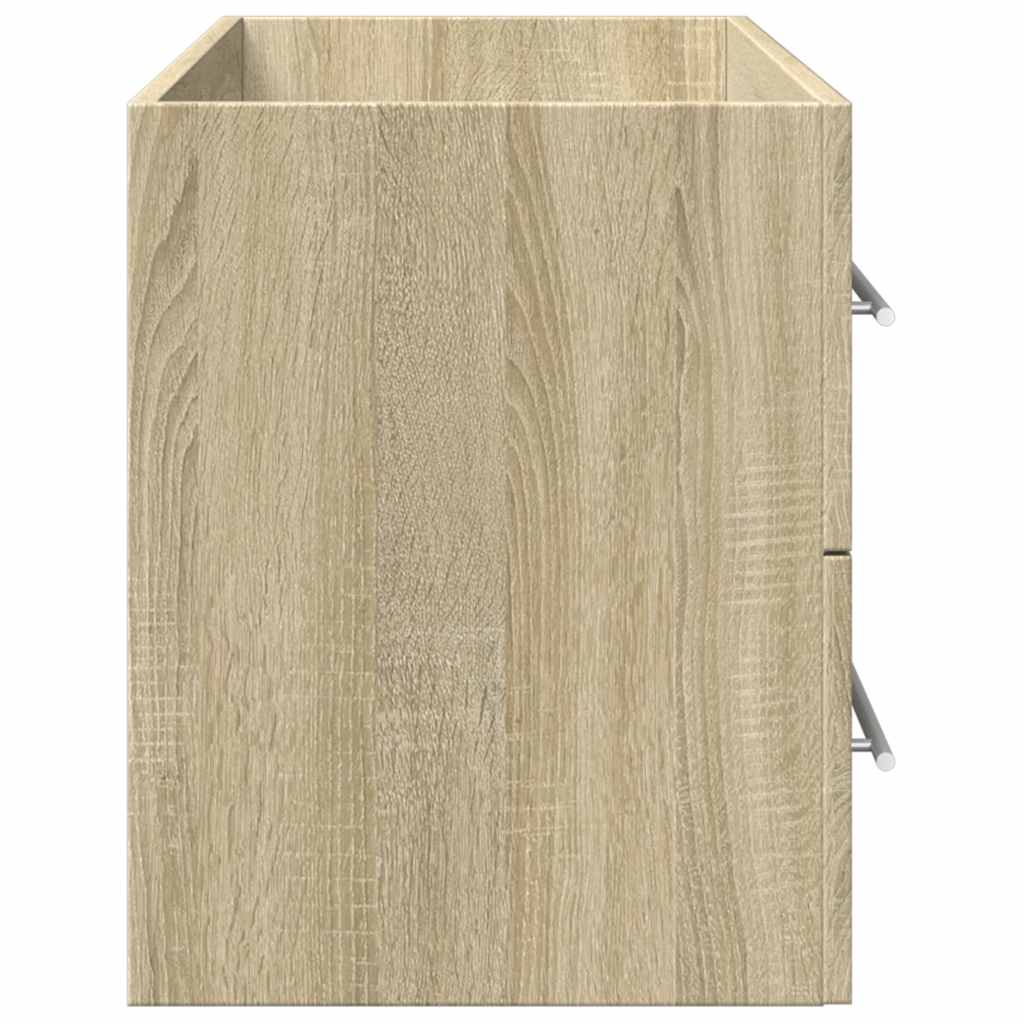 Wastafelkast 100x38,5x48 cm spaanplaat sonoma eikenkleurig is nu te koop bij PeponiXL, paradijselijk wonen!