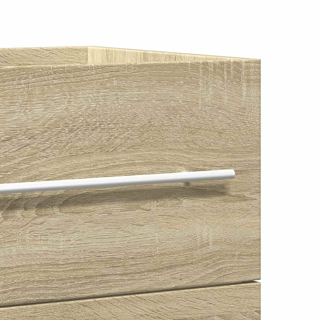 Wastafelkast 100x38,5x48 cm spaanplaat sonoma eikenkleurig is nu te koop bij PeponiXL, paradijselijk wonen!