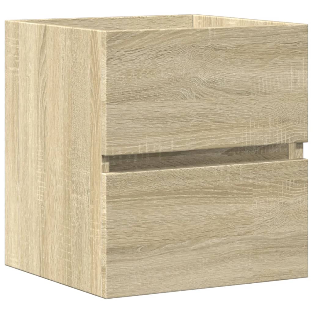 Wastafelkast 41x38,5x45 cm spaanplaat sonoma eikenkleurig is nu te koop bij PeponiXL, paradijselijk wonen!