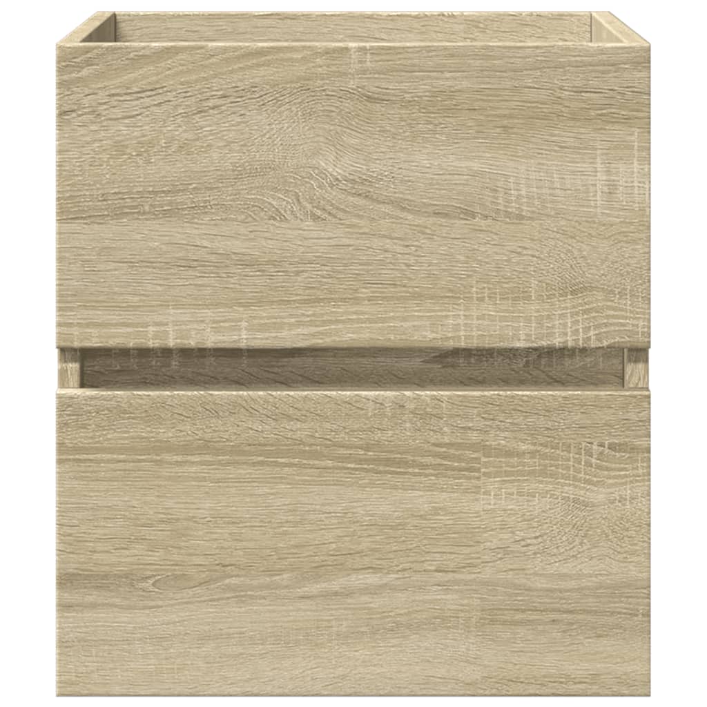 Wastafelkast 41x38,5x45 cm spaanplaat sonoma eikenkleurig is nu te koop bij PeponiXL, paradijselijk wonen!