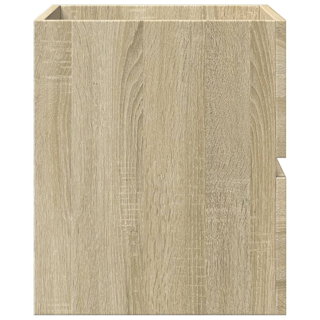 Wastafelkast 41x38,5x45 cm spaanplaat sonoma eikenkleurig is nu te koop bij PeponiXL, paradijselijk wonen!