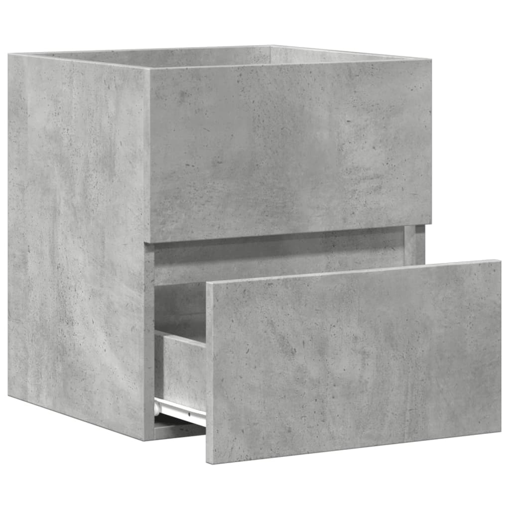 Wastafelkast 41x38,5x45 cm spaanplaat betongrijs is nu te koop bij PeponiXL, paradijselijk wonen!