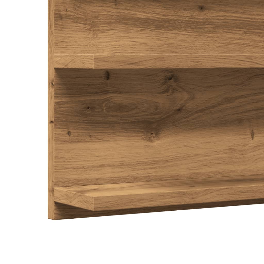 Badkamerspiegelkast 90x11x45 cm bewerkt hout artisanaal eiken is nu te koop bij PeponiXL, paradijselijk wonen!