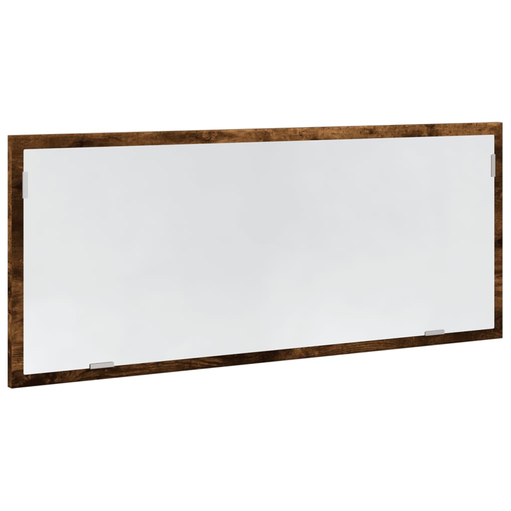 Badkamerspiegel met LED 100x8,5x37cm bewerkt hout gerookt eiken is nu te koop bij PeponiXL, paradijselijk wonen!