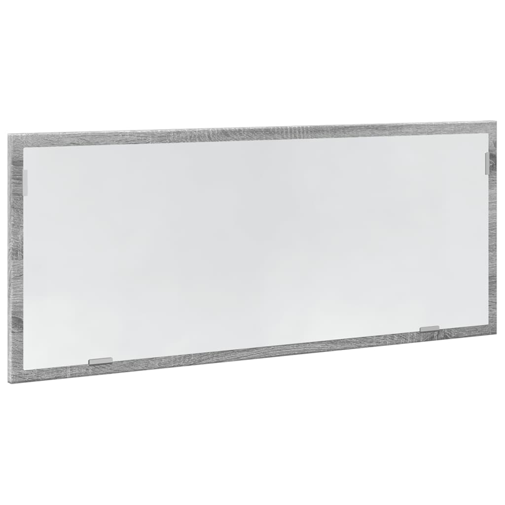 Badkamerspiegel 100x8,5x37 cm bewerkt hout grijs sonoma eiken is nu te koop bij PeponiXL, paradijselijk wonen!