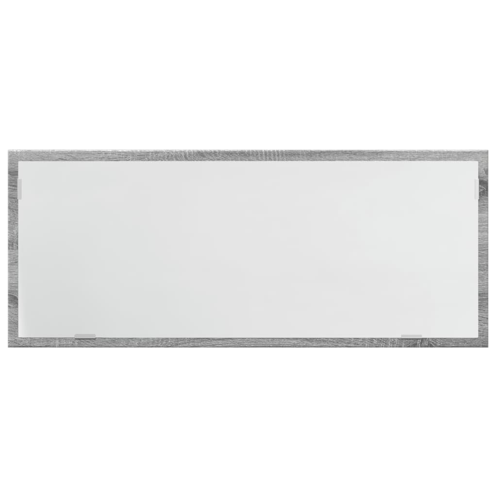 Badkamerspiegel 100x8,5x37 cm bewerkt hout grijs sonoma eiken is nu te koop bij PeponiXL, paradijselijk wonen!