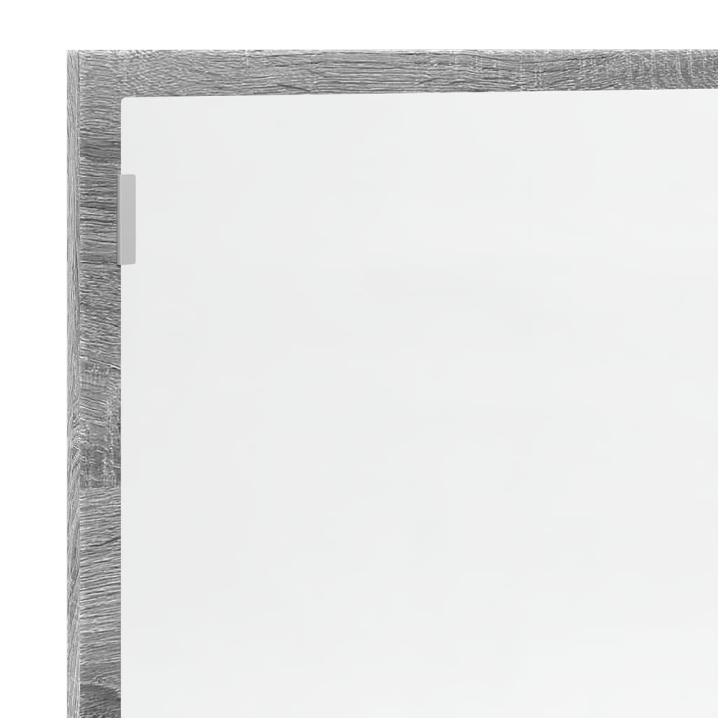 Badkamerspiegel 100x8,5x37 cm bewerkt hout grijs sonoma eiken is nu te koop bij PeponiXL, paradijselijk wonen!