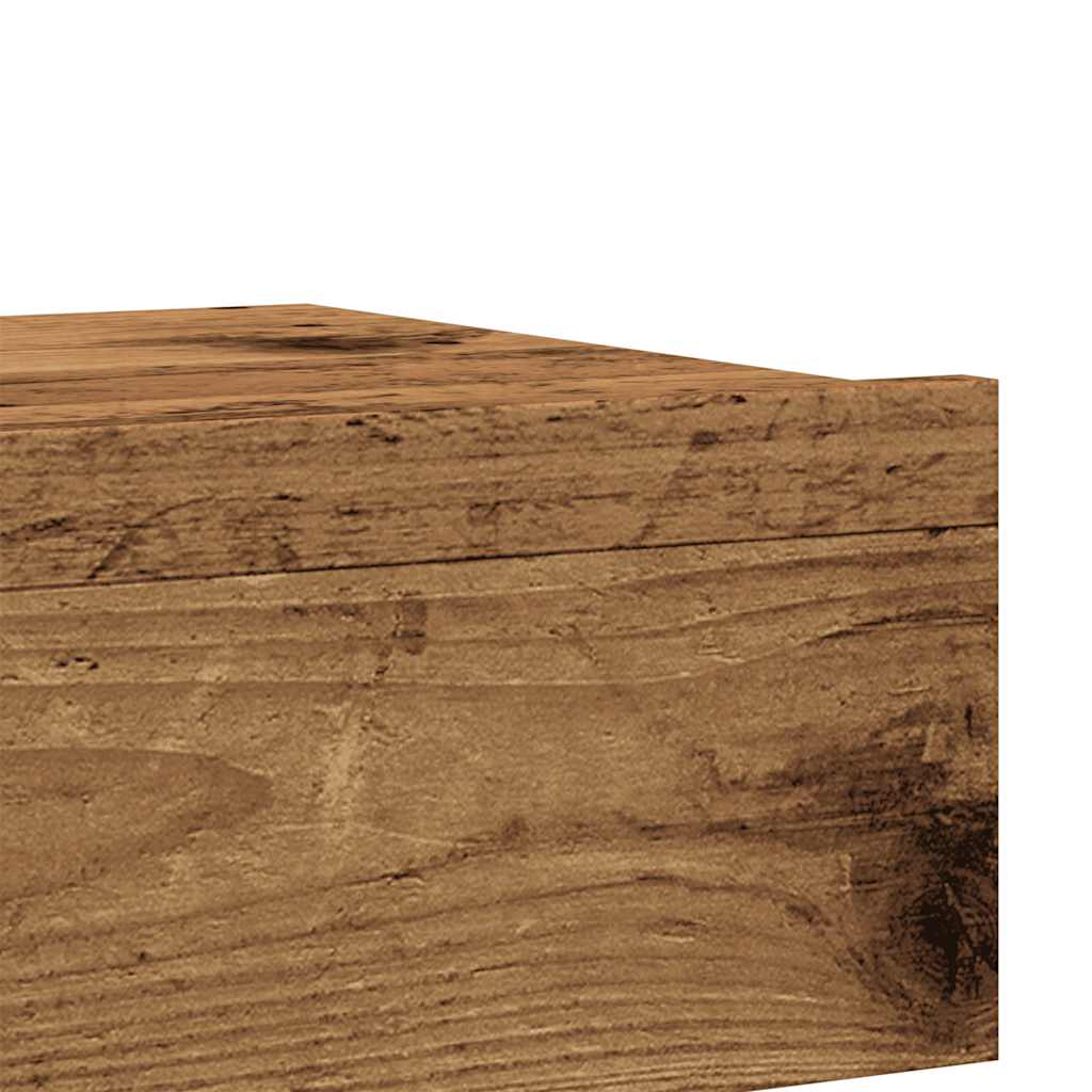 Tv-meubels met LED-verlichting 2 st 60x35x15,5 cm oud hout is nu te koop bij PeponiXL, paradijselijk wonen!