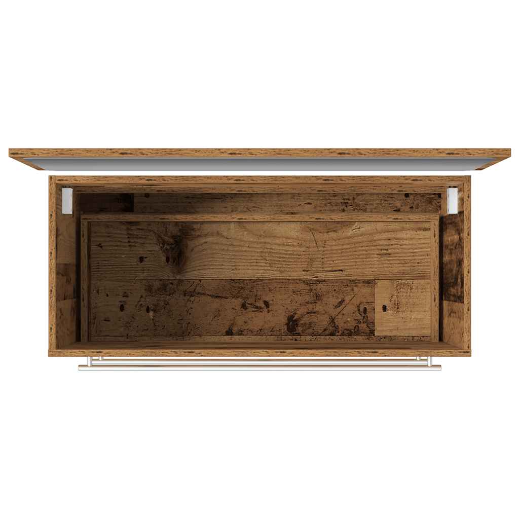 2-delige Badkamermeubelset bewerkt hout oud houtkleurig is nu te koop bij PeponiXL, paradijselijk wonen!