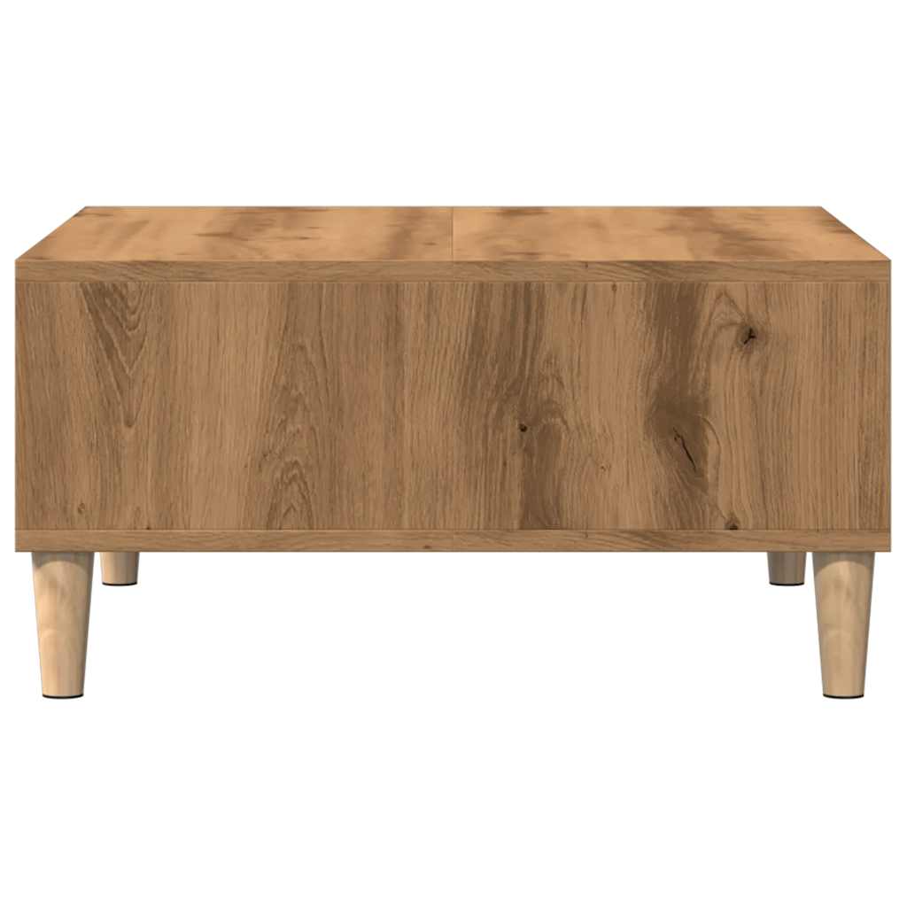 Salontafel 60x60x30 cm bewerkt hout artisanaal eiken is nu te koop bij PeponiXL, paradijselijk wonen!