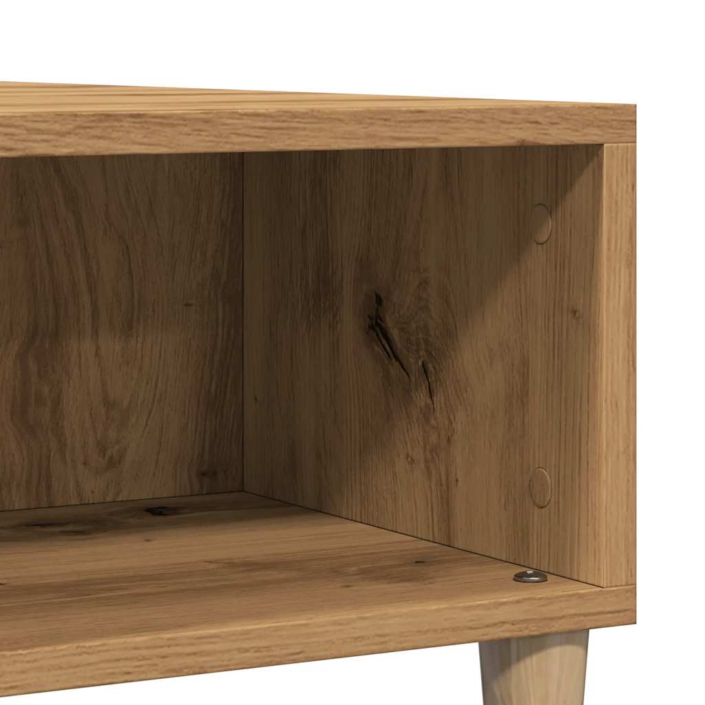 Salontafel 60x60x30 cm bewerkt hout artisanaal eiken is nu te koop bij PeponiXL, paradijselijk wonen!
