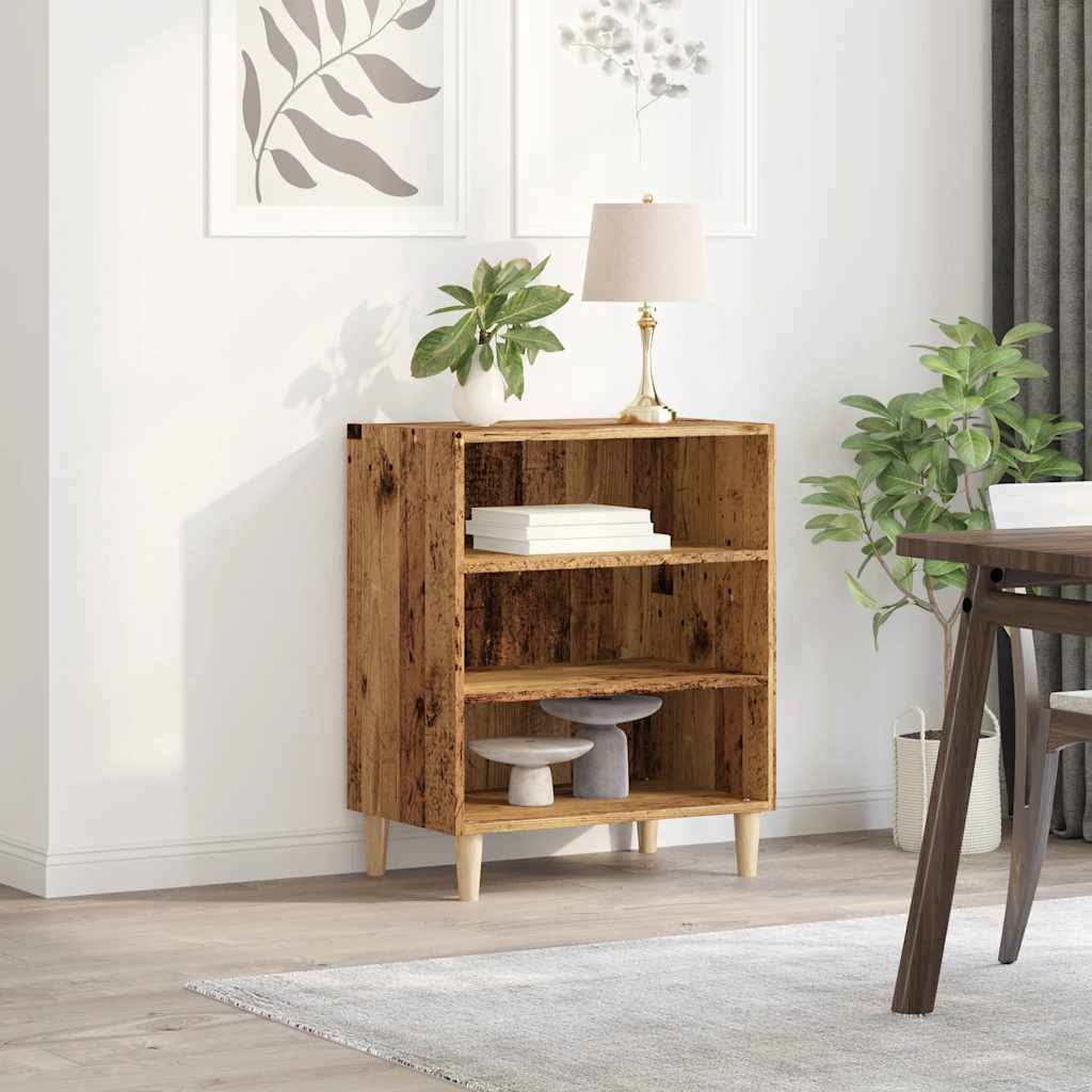 Dressoir 57x35x75 cm bewerkt hout oud houtkleurig is nu te koop bij PeponiXL, paradijselijk wonen!