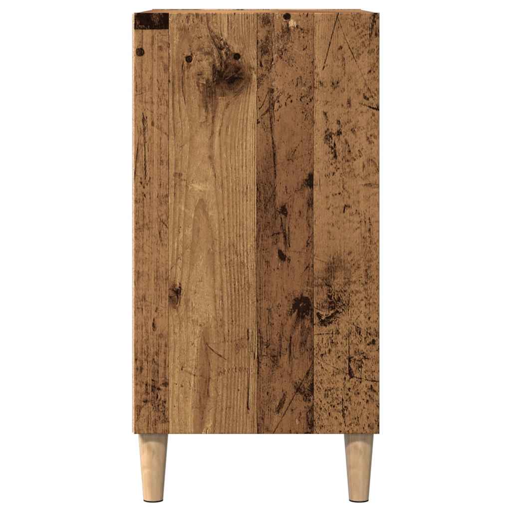 Dressoir 57x35x75 cm bewerkt hout oud houtkleurig is nu te koop bij PeponiXL, paradijselijk wonen!