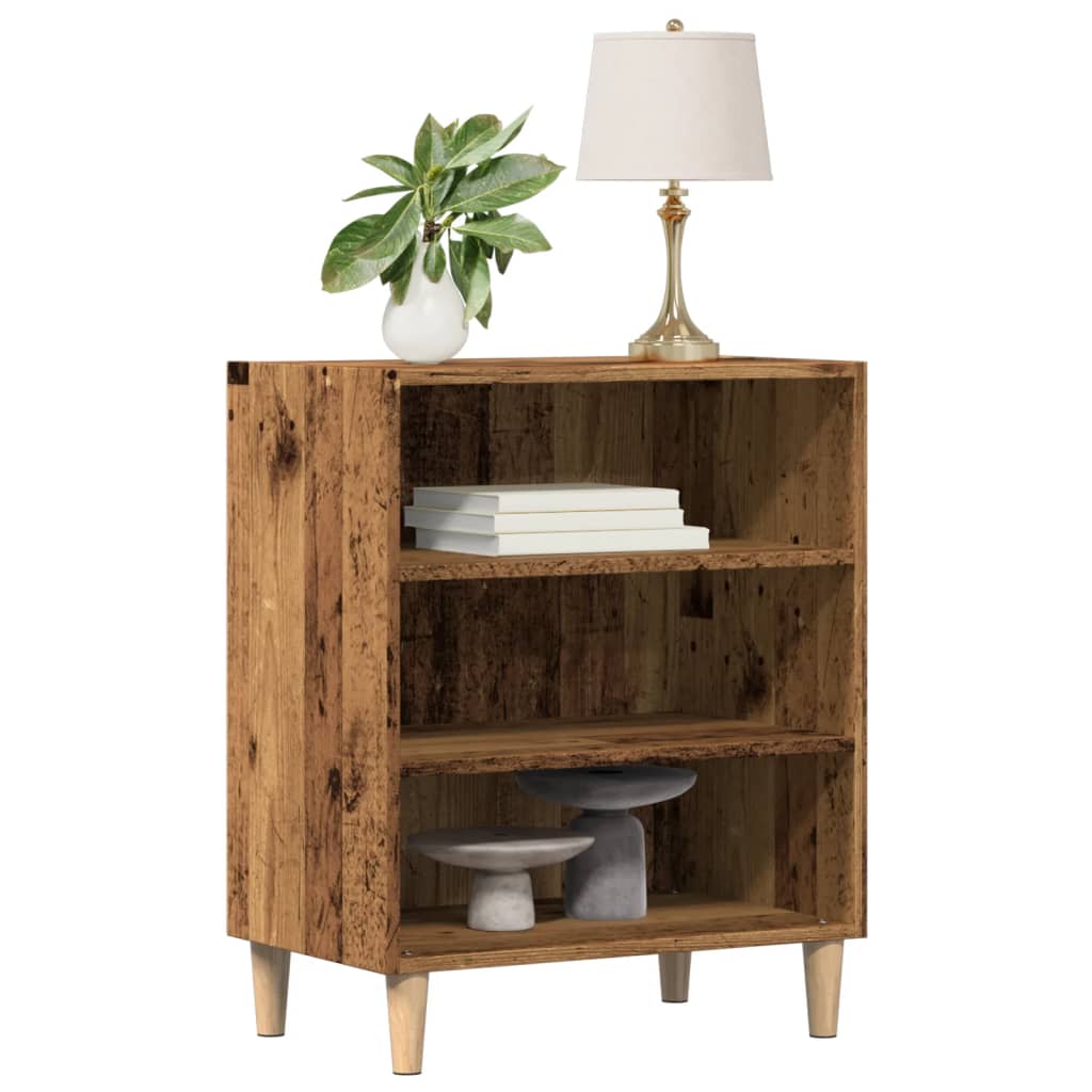 Dressoir 57x35x75 cm bewerkt hout oud houtkleurig is nu te koop bij PeponiXL, paradijselijk wonen!
